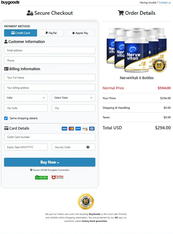 nerve vitali official website